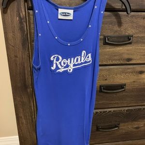 Kansas City Royals tank with Swarovski crystals